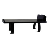 Off Surface Shelf,w/Sorter,w/Clip Cmpnt, 26-1/2"x7"x6-1/2", Black