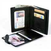 Cowhide Nappa Leather Two Fold Wallet