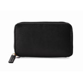 Cowhide Napa Leather Zip-Around Key Case