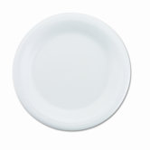 Non-Laminated Foam Dinnerware, Plates, 9" Diameter, White, 500/CT