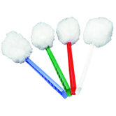 12" Deluxe Toilet Bowl Mop, Red Plastic