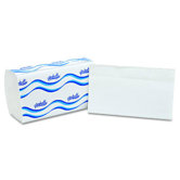 Embossed Single fold Paper Towel in White