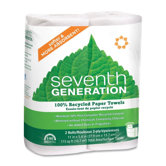 Paper Towels, Recycled, 2-Ply, 140 Shts, 2RL/PK, White