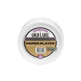 Coated Paper Plate in White