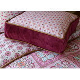Modern Vintage Girl Square Pillow