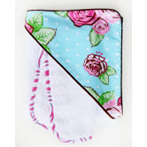Boutique Rose Dot Hooded Towel Set