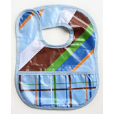 Boutique Diagonal Stripe Coated Bib