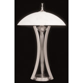 Solstice  Portable Lamp in Satin Pewter / Polished Nickel