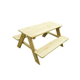 Kid's Wood Picnic Table