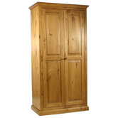 Pine Full Hanging Small Wardrobe