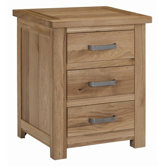 Lyon 3 Drawer Bedside Table