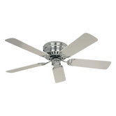 5-flg. Deckenventilator "Classic Flat" in Chrom gl&auml;nzend / Wei&szlig; lackiert