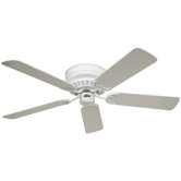 5-flg. Deckenventilator "Classic Flat" in Wei&szlig; lackiert