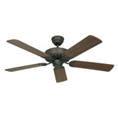 5-flg. Deckenventilator "Classic Royal" in Braun antik lackiert / Nussbaum