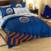 MLB New York Mets Full Embroidered Comforter Set