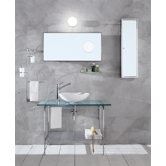 Linea Rela 28" Bathroom Vanity in Polished Chrome