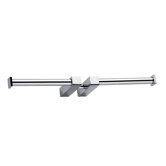 Metric 12.6" x 3.1" Double Paper Holder in Polished Chrome