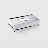 Complements 10.2" x 5.5" Salomonic Tissue Box in Polished Chrome