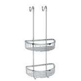 Filo 9.8" x 9.5" Hanging Shower Basket in Polished Chrome