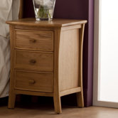 Calgary 3 Drawer Bedside Table