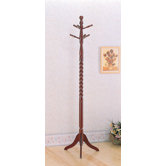 Twist Coat Tree in Cherry