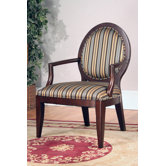 Striped Fabric Arm Chair