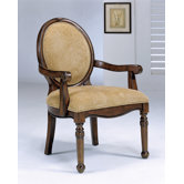 Cameo Back Fabric Arm Chair