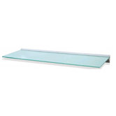 Bathroom and Kitchen Aluminium Glass Floating Shelf