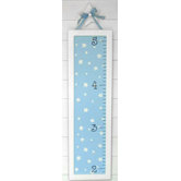 Blue Stars Hand Painted Growth Chart