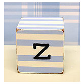 "z" Letter Block in Blue