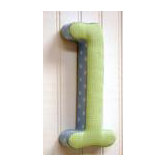 "l" Fabric Letter in Blue / Green