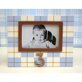Plaid 3rd Birthday Picture Frame