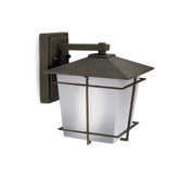 Janna Four Light Wall Lantern in Brown
