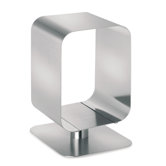 Bebop Stainless Steel Wood Basket