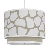 Cobblestone Double Cylinder Light in Taupe