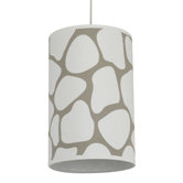 Cobblestone Cylinder Light in Taupe