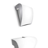 Boomerang Halogen Wall Light in Satin Nickel