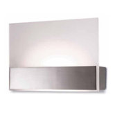 Flat Zamak Flush Wall Light in Satin Nickel
