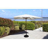 3.5m Pulley Parasol with Parasol Base in Cream