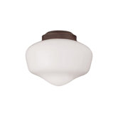 One Light Schoolhouse Ceiling Fan Light Kit