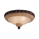 Great Lodge Two Light Bowl Ceiling Fan Light Kit