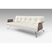 Schlafsofa "Clubber" in Grau mit Armlehne