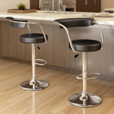 CorLiving Open Back Adjustable Barstool (Set of 2)