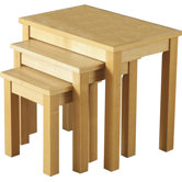 Alexander Nest of Tables in Natural Oak Veneer