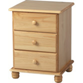 Sol 3 Drawer Bedside Table