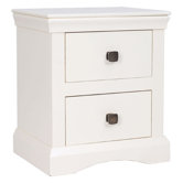 Quebec 2 Drawer Bedside Table