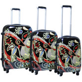 Woodstock Expandable Hardsided 3 Piece Spinner Luggage Set