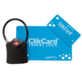 TSA Approved Cable ClikCard Travel Lock