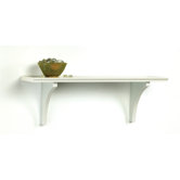 Wide Mission Craft Bracket Shelf in White