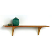Long Mission Craft Bracket Shelf in Honey Oak